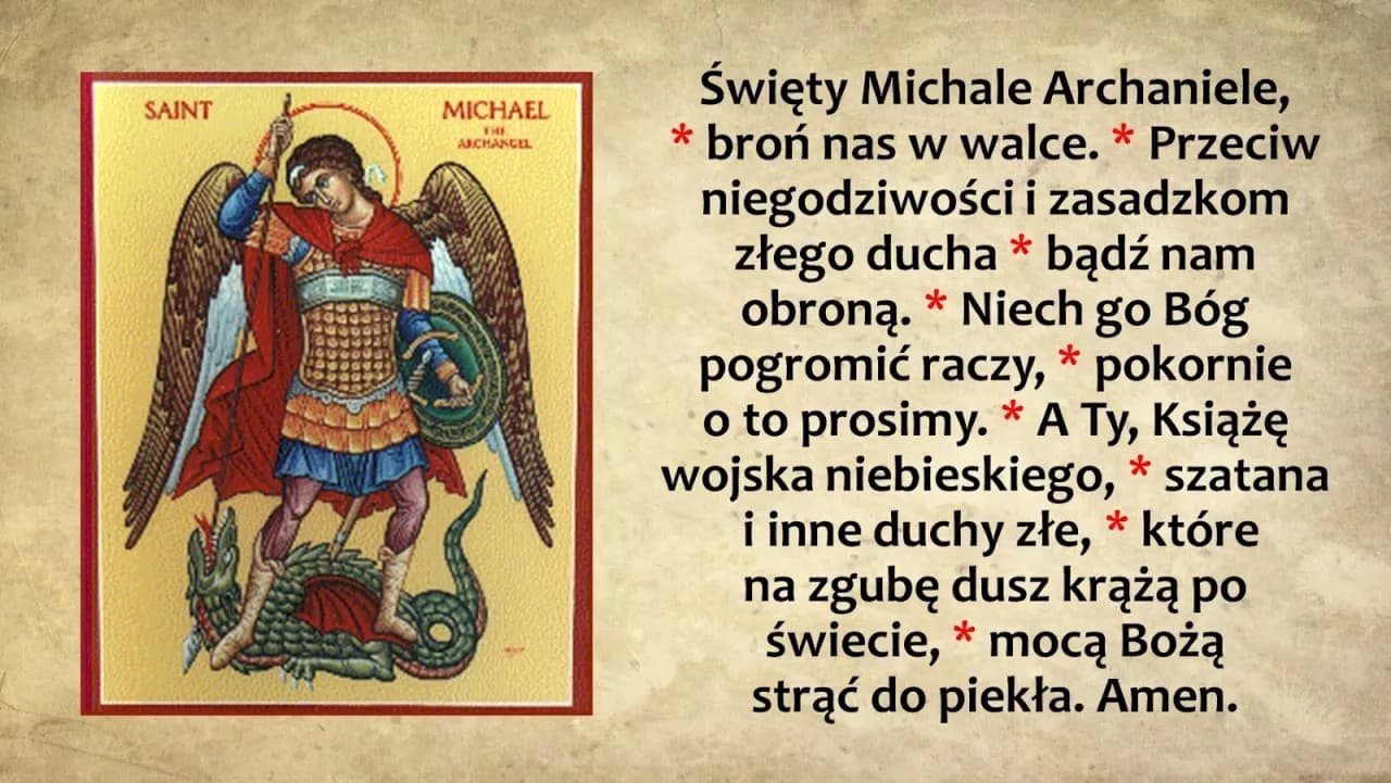 Dlaczego modlitwa do Michała Archanioła po mszy ma znaczenie?